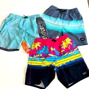 Quicksilver, O’Neil, Boys, Swim Trunks, Board Shorts, SIZE Large 14 (BUNDLE 3)